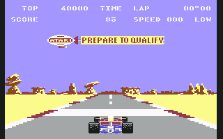 Pole Position II screenshot 4 for Commodore 64
